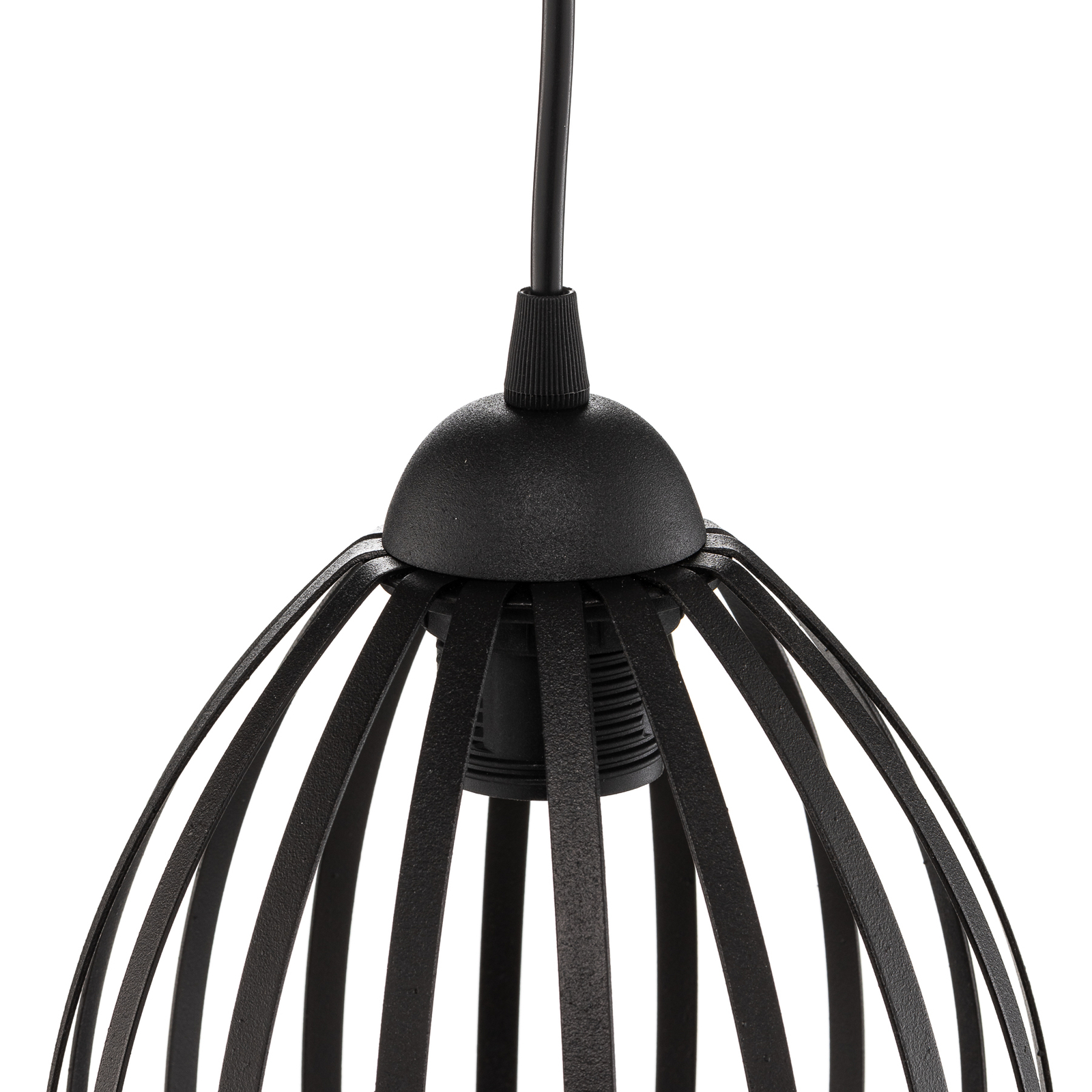 Dali pendant light in black, 1-bulb
