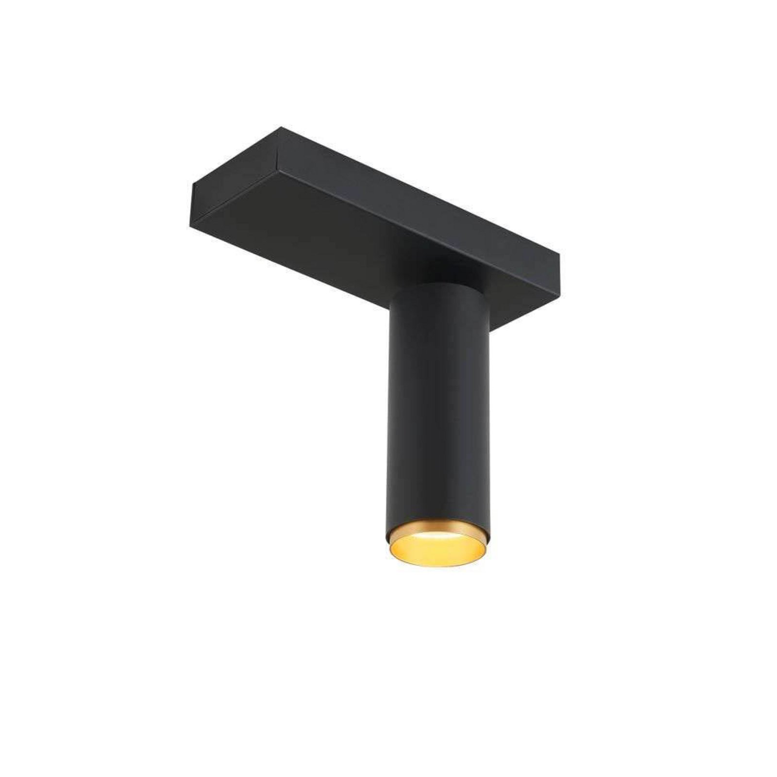 X-Beam Plafondlamp Enkel Black Gold - Loom Design