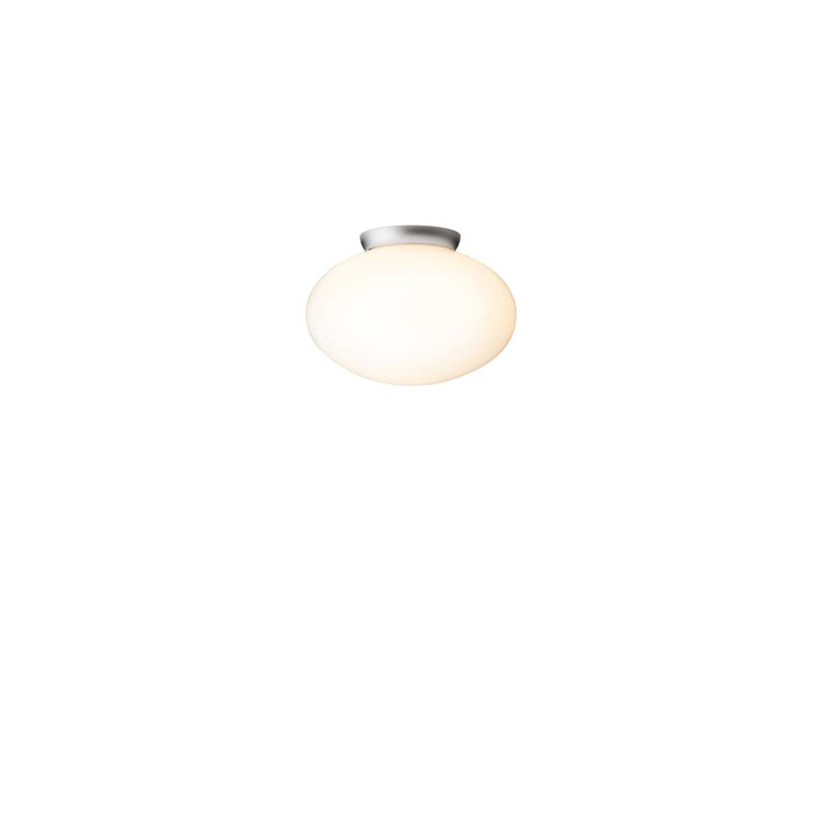 Nuura wall/ceiling lamp Rizzatto 301, silver/opal, Ø 30 cm
