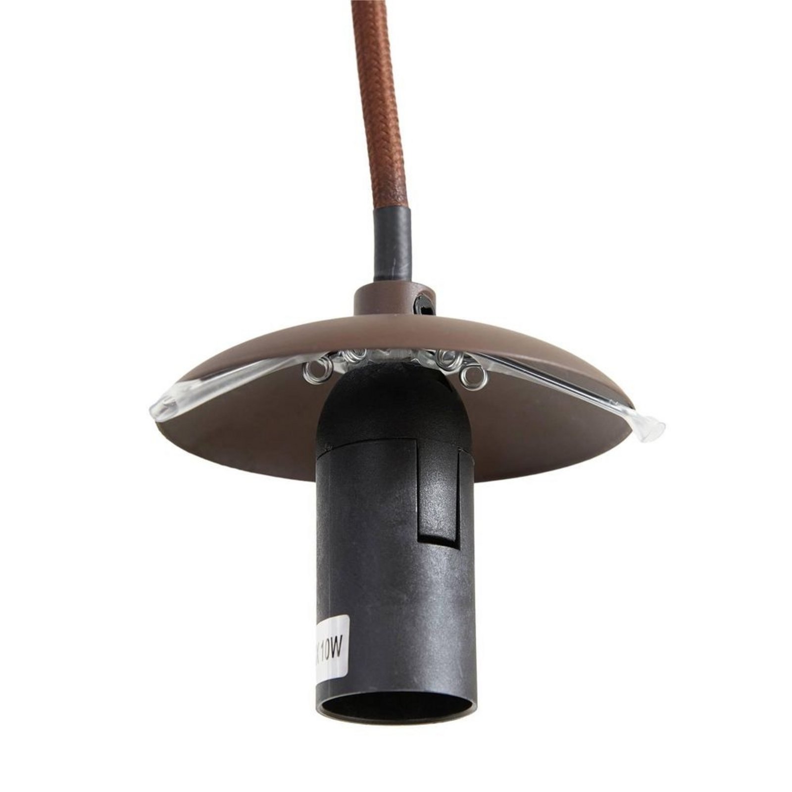 Valentina 5 Round Lustră Pendul Smoked Grey/Brown - Lindby