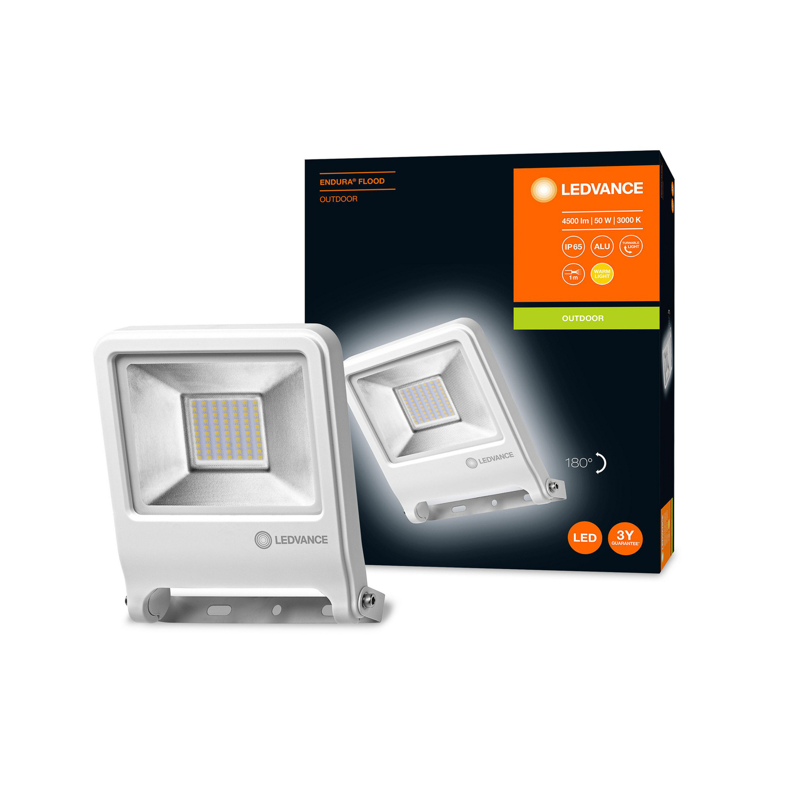 LEDVANCE Endura Flood foco LED exterior blanco 50W