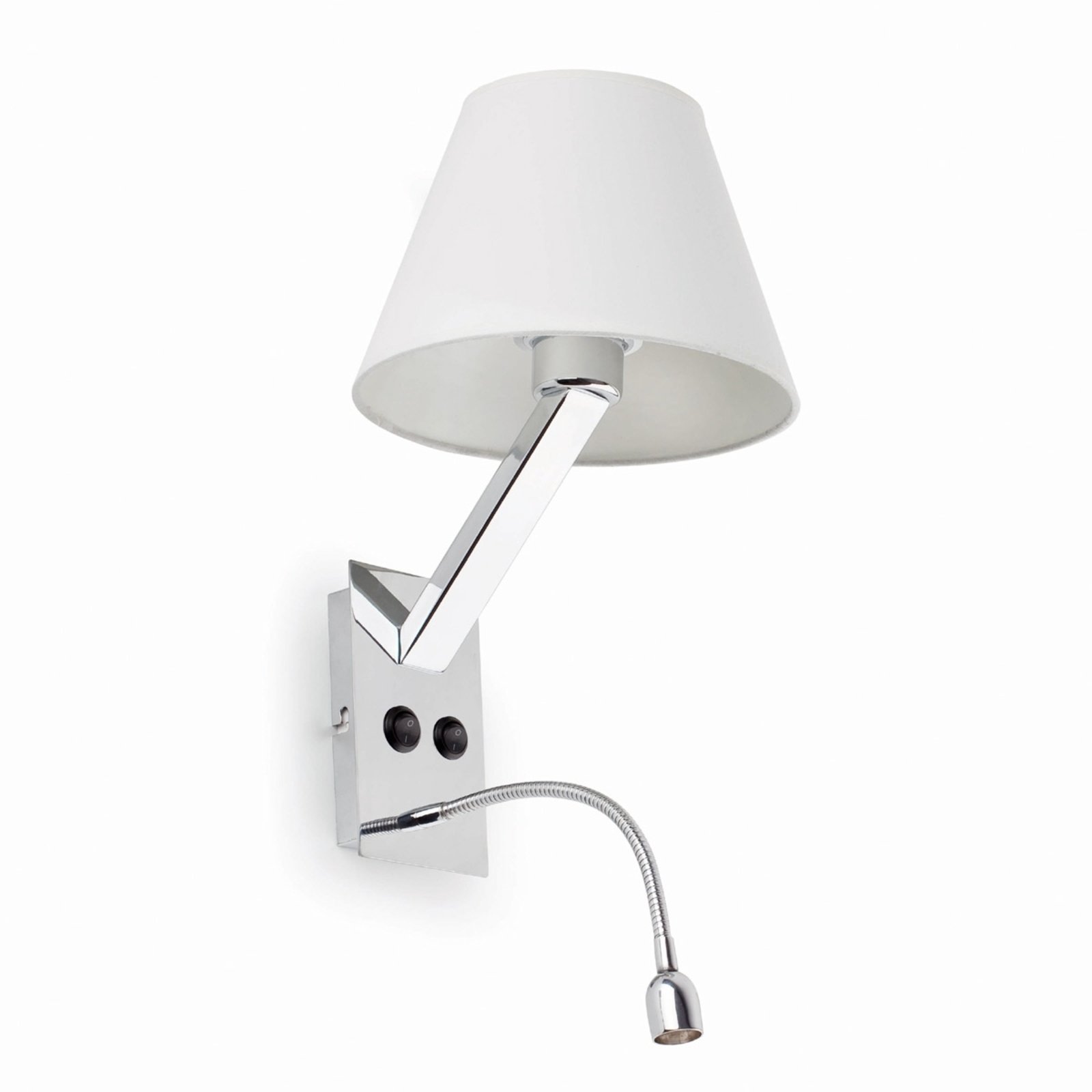 Elastyczna lampa ścienna LED Moma-2 biała