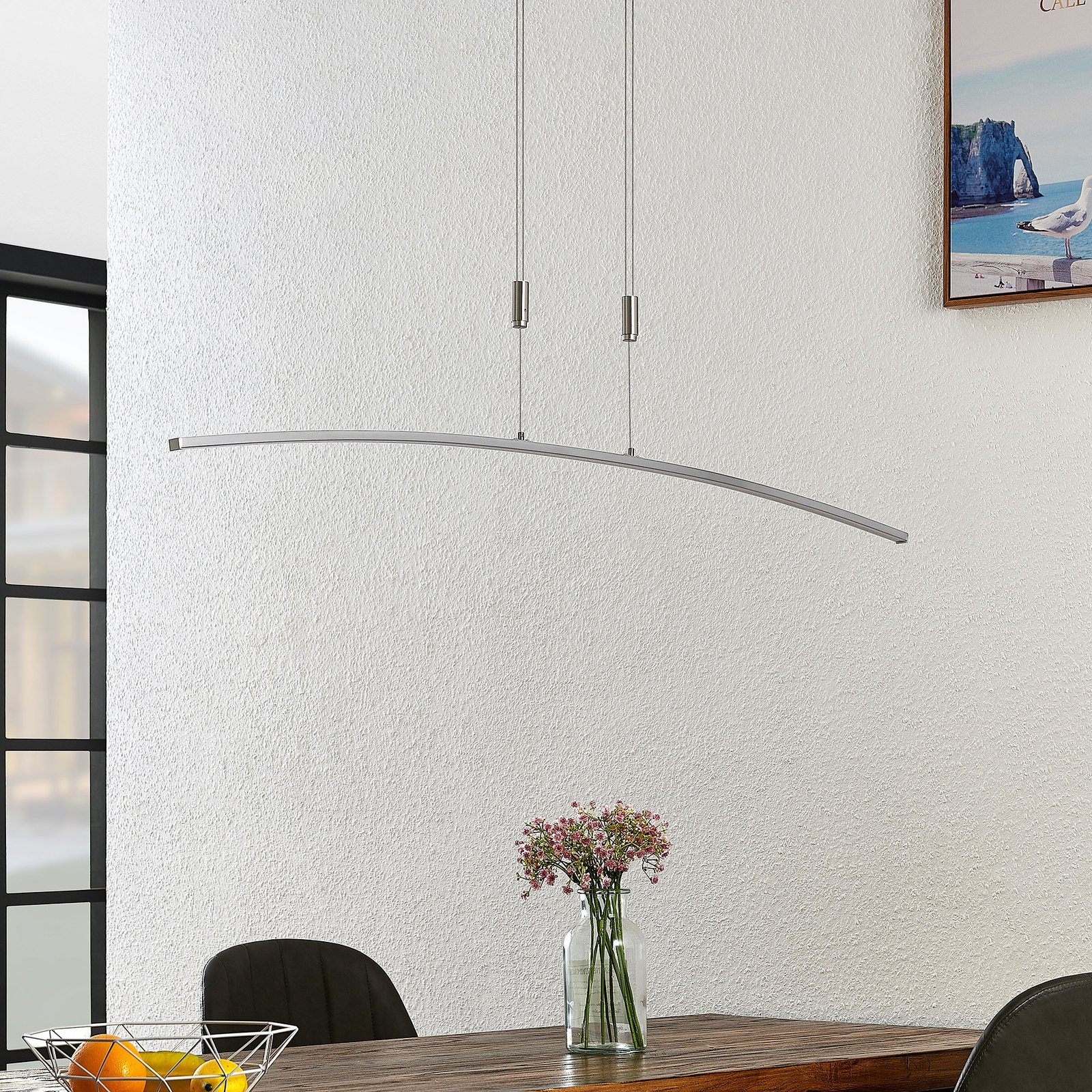 Lindby LED-Hängeleuchte Phillie, höhenverstellbar, dimmbar