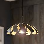 Lucande Archilleas hanglamp, zwart-goud