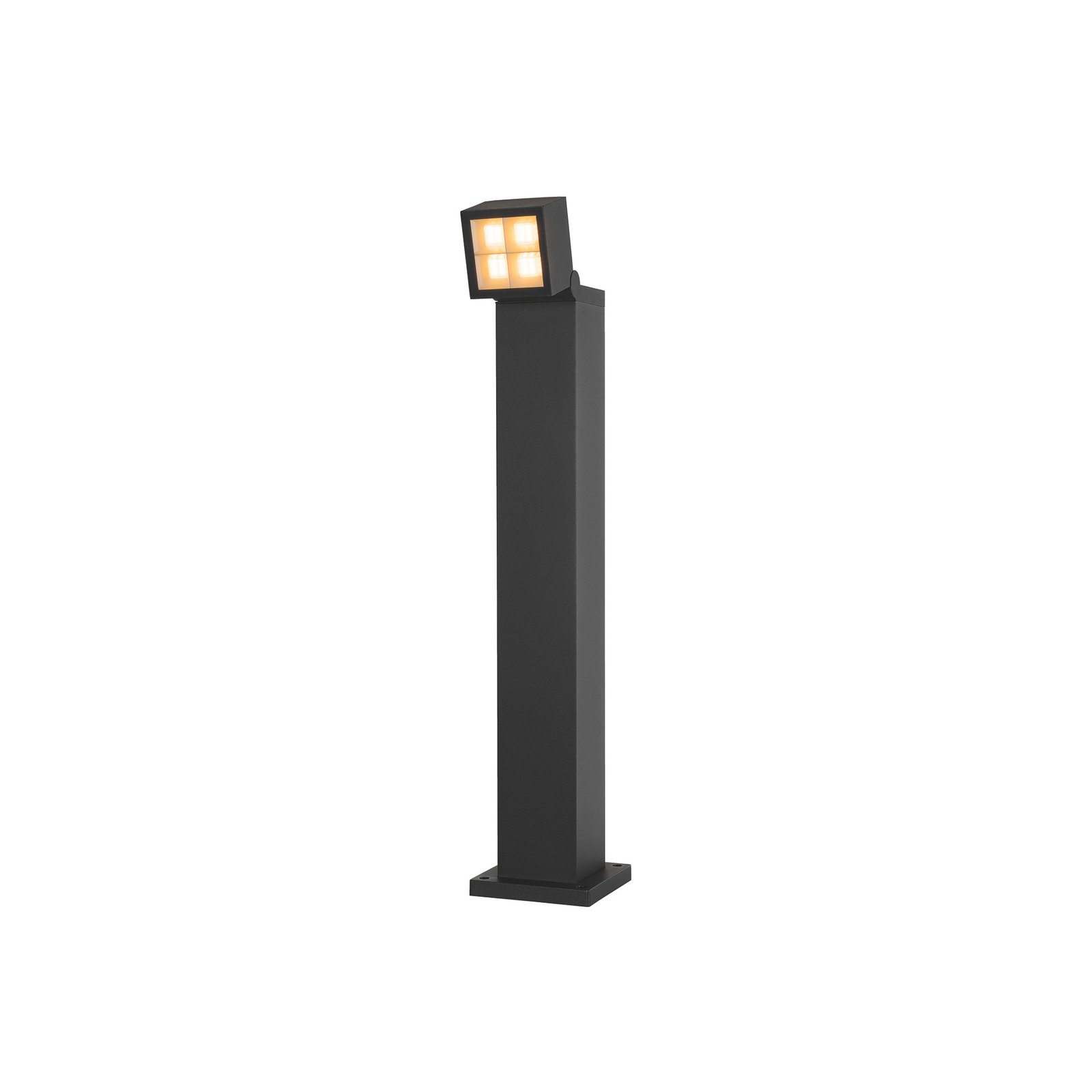 SLV LED tuinpadverlichting S-Cube 75, antraciet, aluminium, hoogte 75 cm