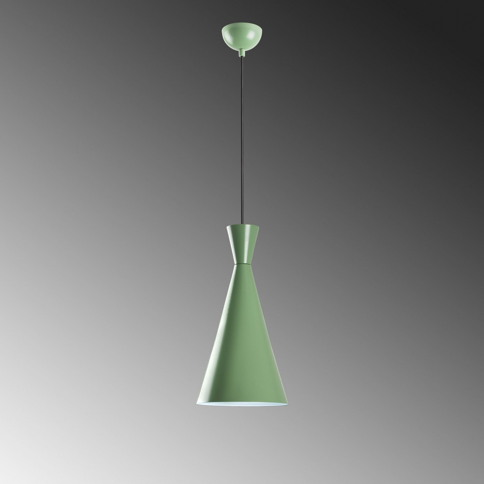 Lampa suspendată Tom, verde mentă, metal, Ø 19 cm, E27