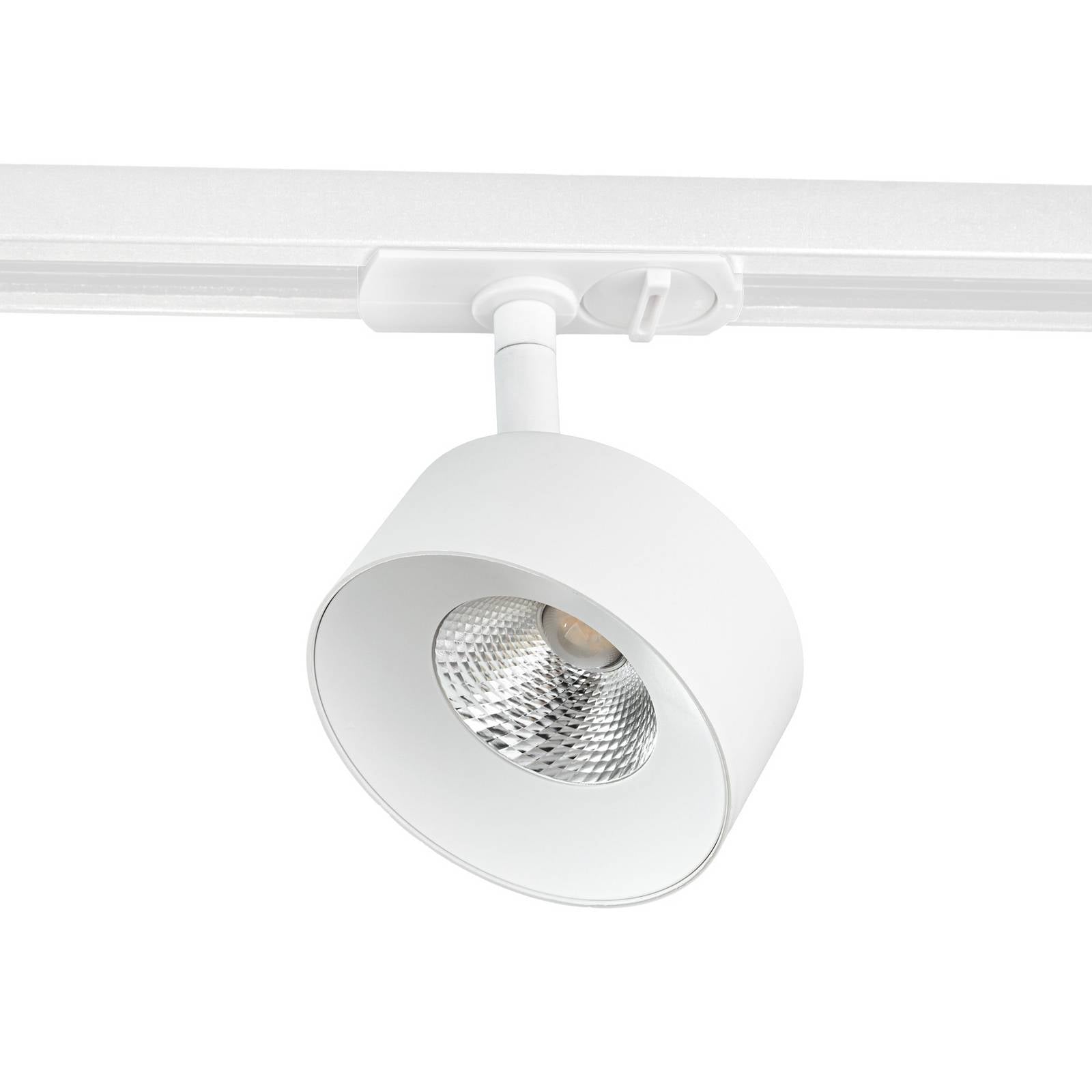 Lindby LED-Schienen-Spot Linaro, weiß, Ø 9,5 cm, 3.000K
