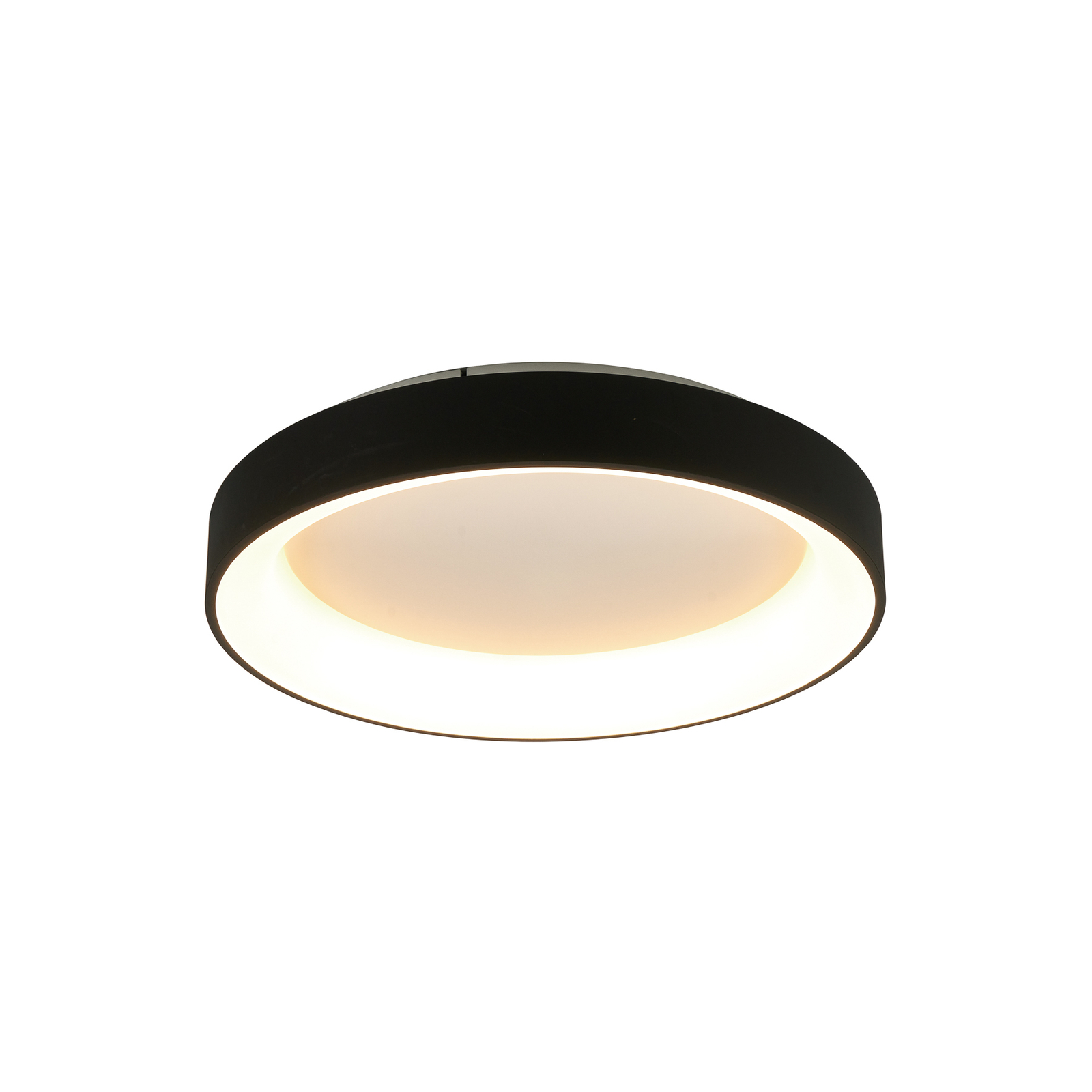 Plafondlamp Niseko II CCT afstandsbediening, Ø 38cm, zwart