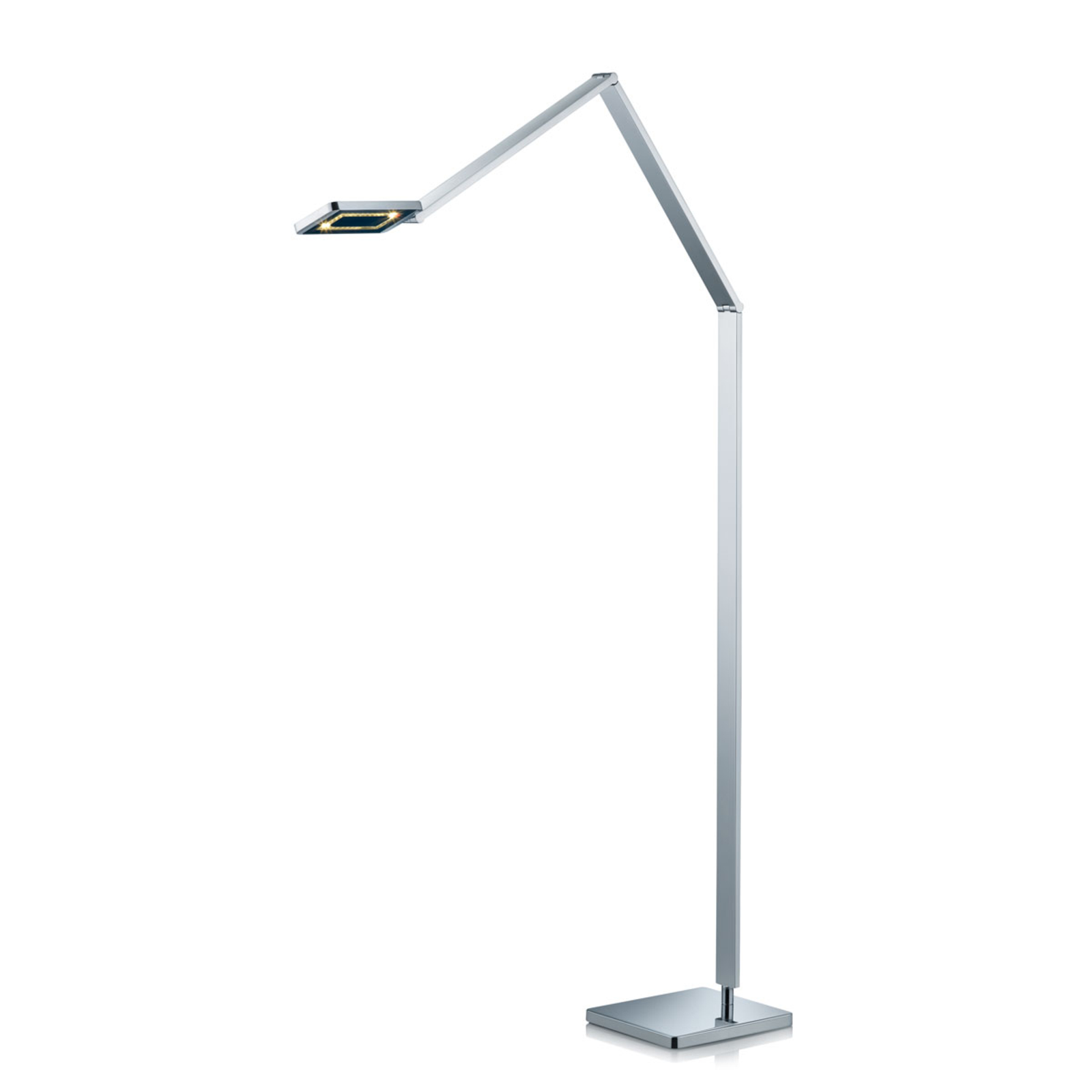 Schlanke LED-Stehleuchte Linus mit Gelenkarm