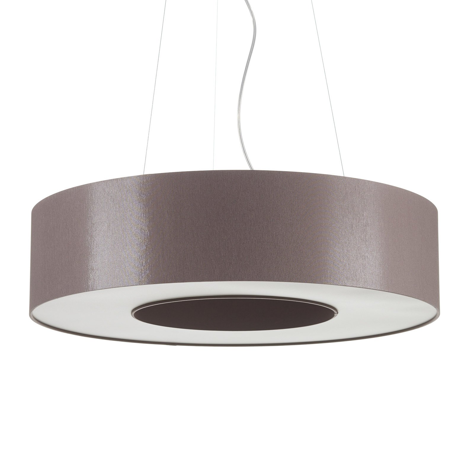 Donut LED pendant light dimmable 20 W taupe