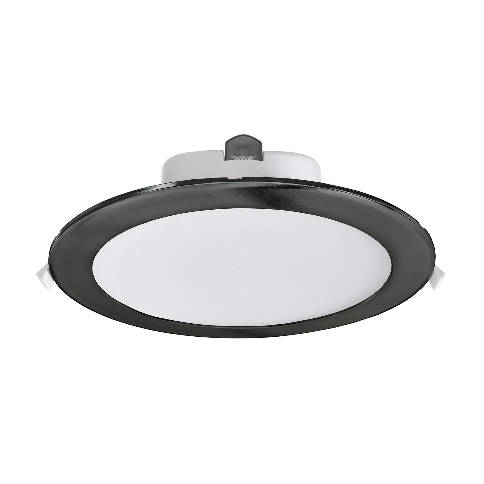 LED-Deckeneinbauleuchte Acrux, Ø 24 cm, schwarz, CCT