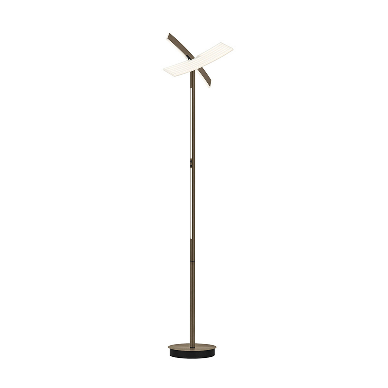 LED-Stehlampe Twice, bronze eloxiert, Höhe 185 cm Metall CCT LED-Stehlampe Twice, bronze eloxiert, Höhe 185 cm Metall CCT