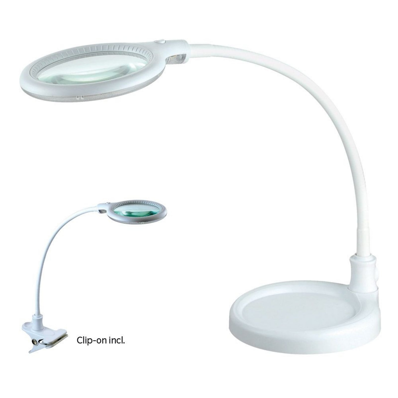 Magni Bordlampe Small White Halo Design - Kontor / arbejdsværelse - Aluminium billede
