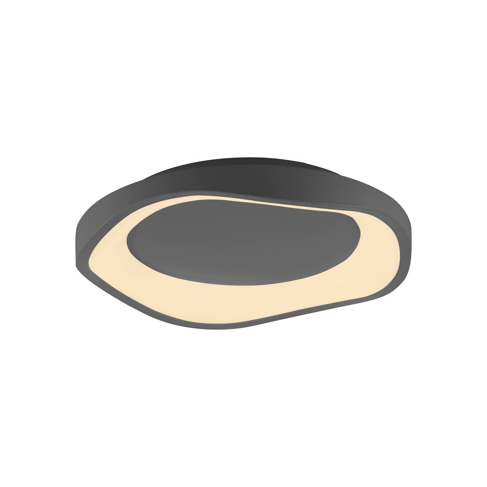 LED-Deckenleuchte MONTA, schwarz, Ø 40 cm, Metall, switchdim