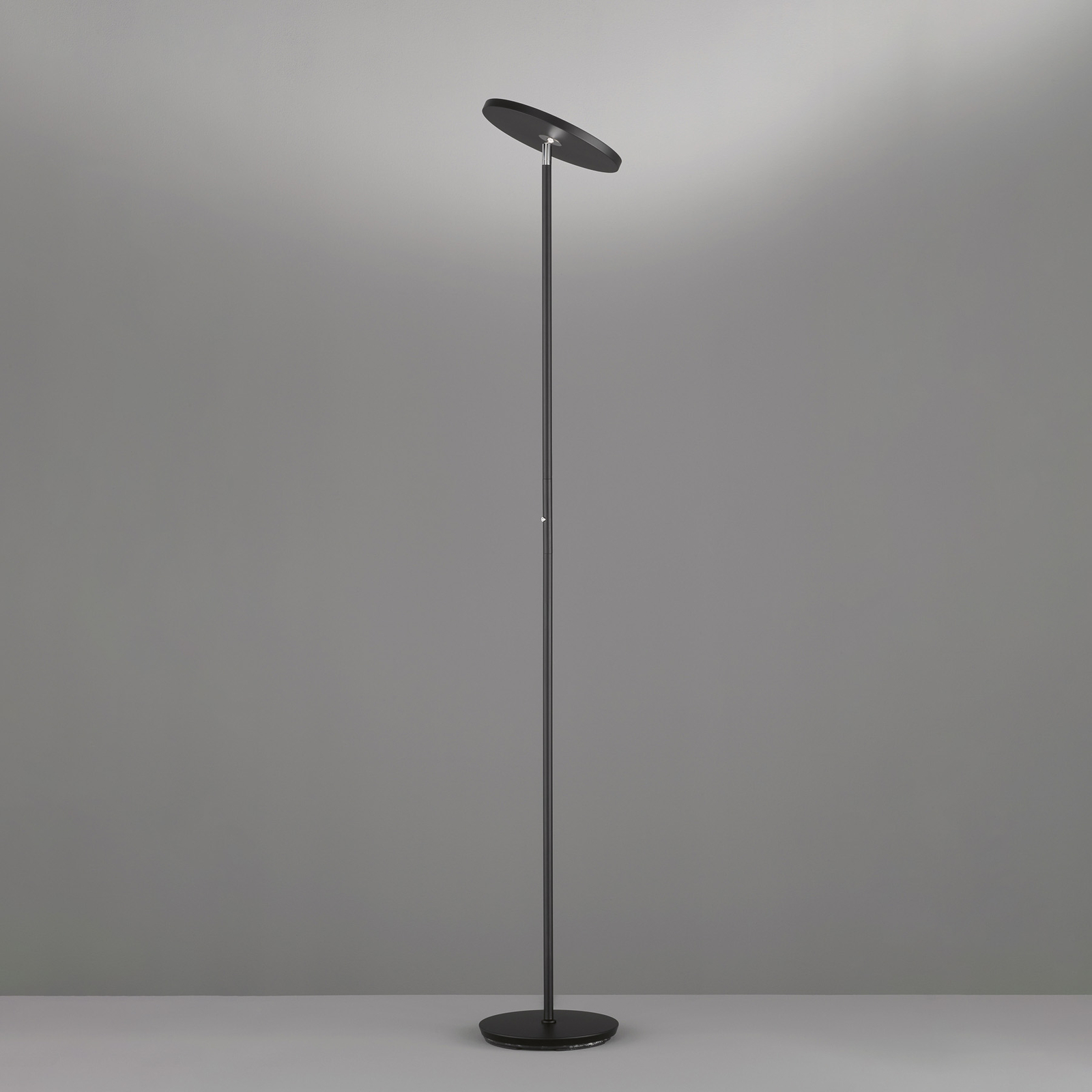 LED floor lamp Bever, black, metal, CCT, dimmable, 180 cm