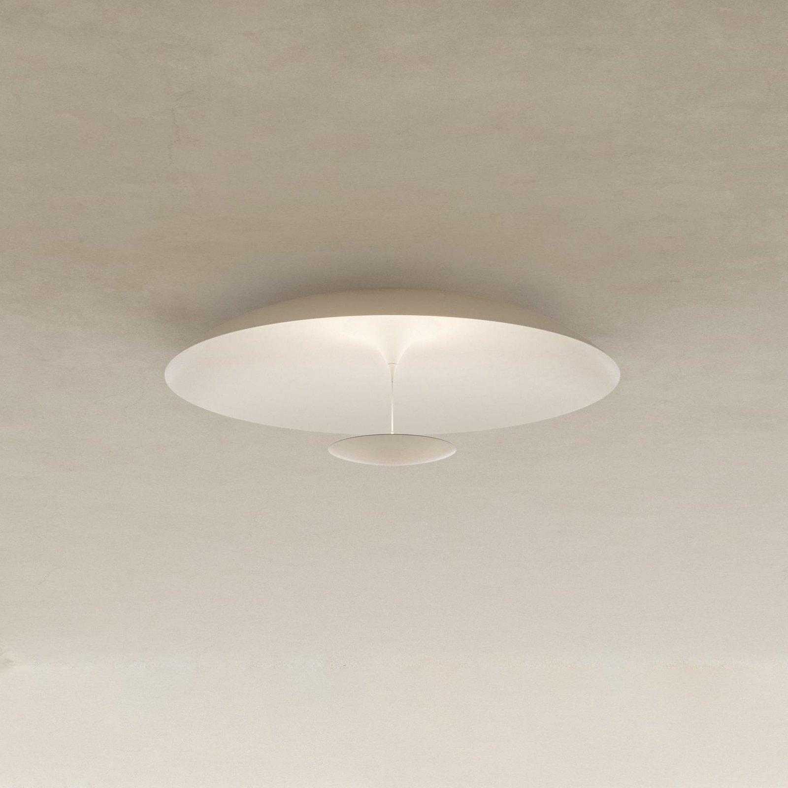 Karman LED-Deckenleuchte BLANCO, Ø 60 cm, weiß, Metall