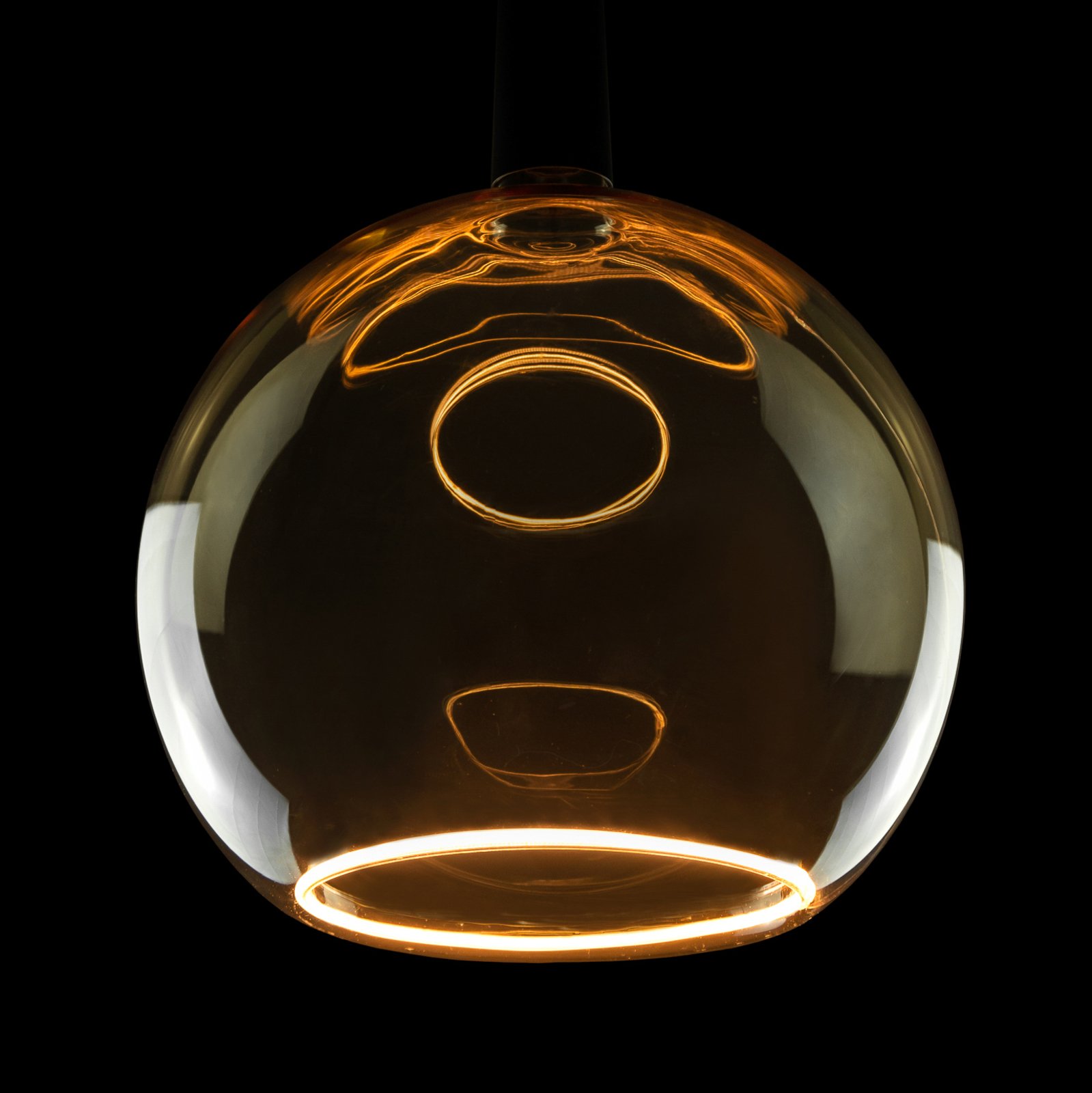 SEGULA LED floating globe G300 E27 5W 922 goud dim