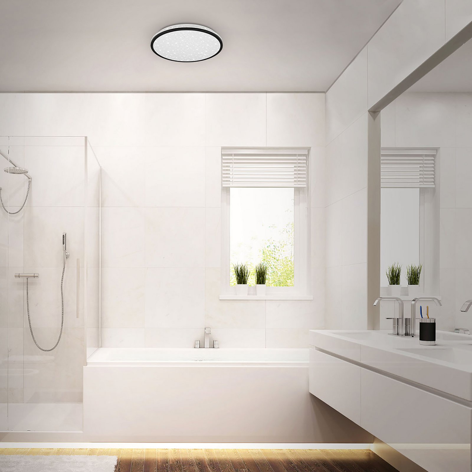 Plafonnier LED 3403-015, avec décor étoilé, 4.000K