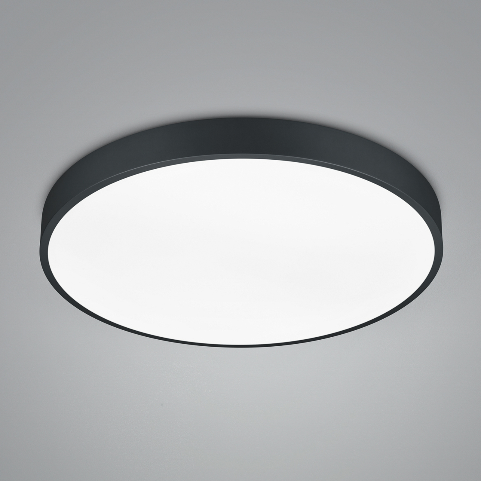 LED-Deckenlampe Waco, CCT, Ø 49,5 cm, schwarz matt
