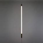 SELETTI Corp de iluminat cu LED Linea, alb, detalii din lemn, universal