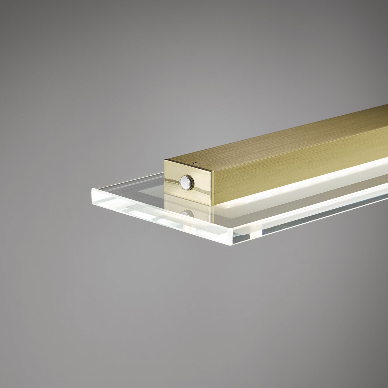 Závesné LED svietidlo Tenso, mosadzná farba, dĺžka 100 cm, CCT