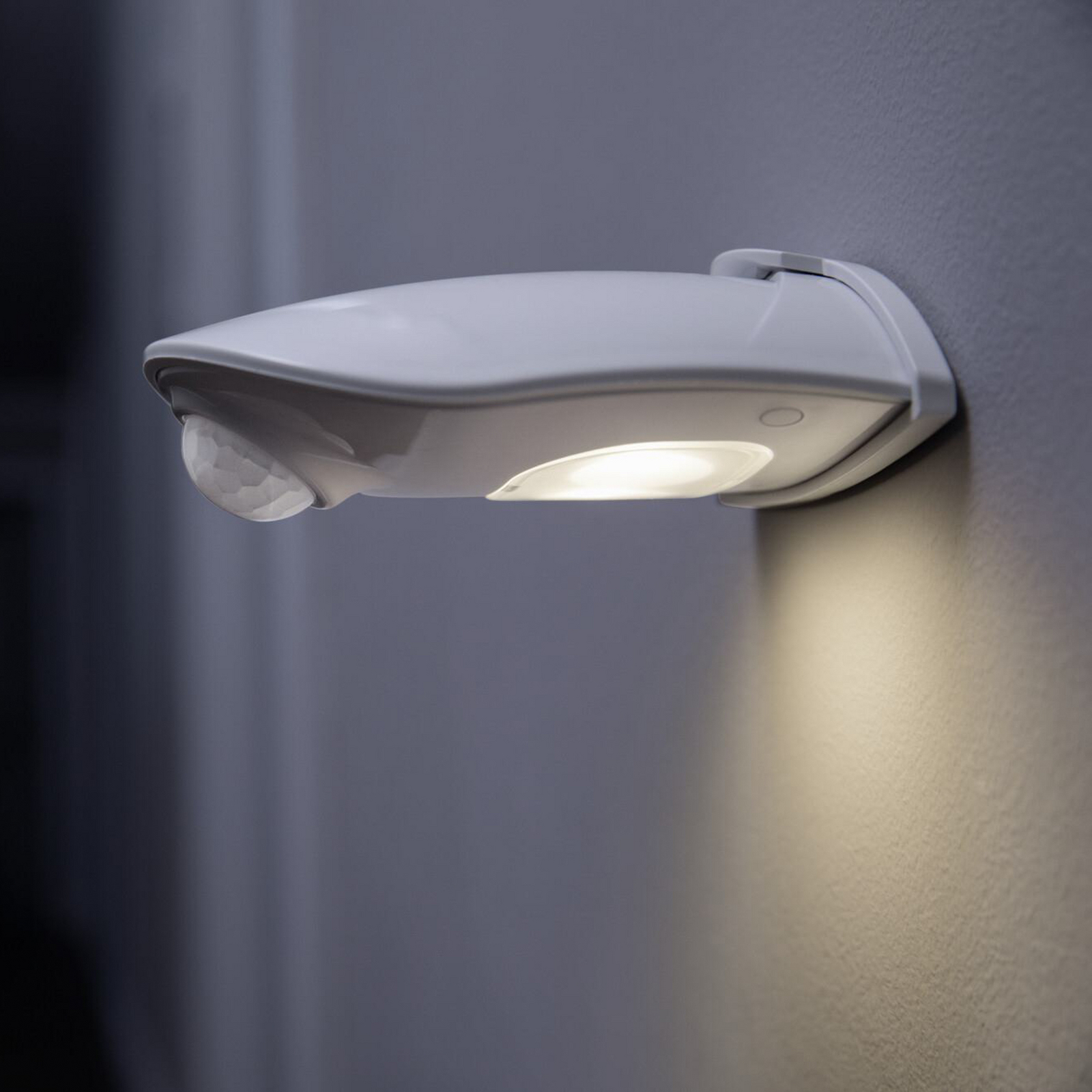 OSRAM LED-Außenwandlampe DOORLED DOWN silber Sensor Batterie