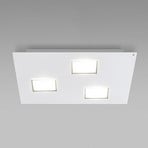 Quarter - LED plafondlamp in wit met 3 LED's