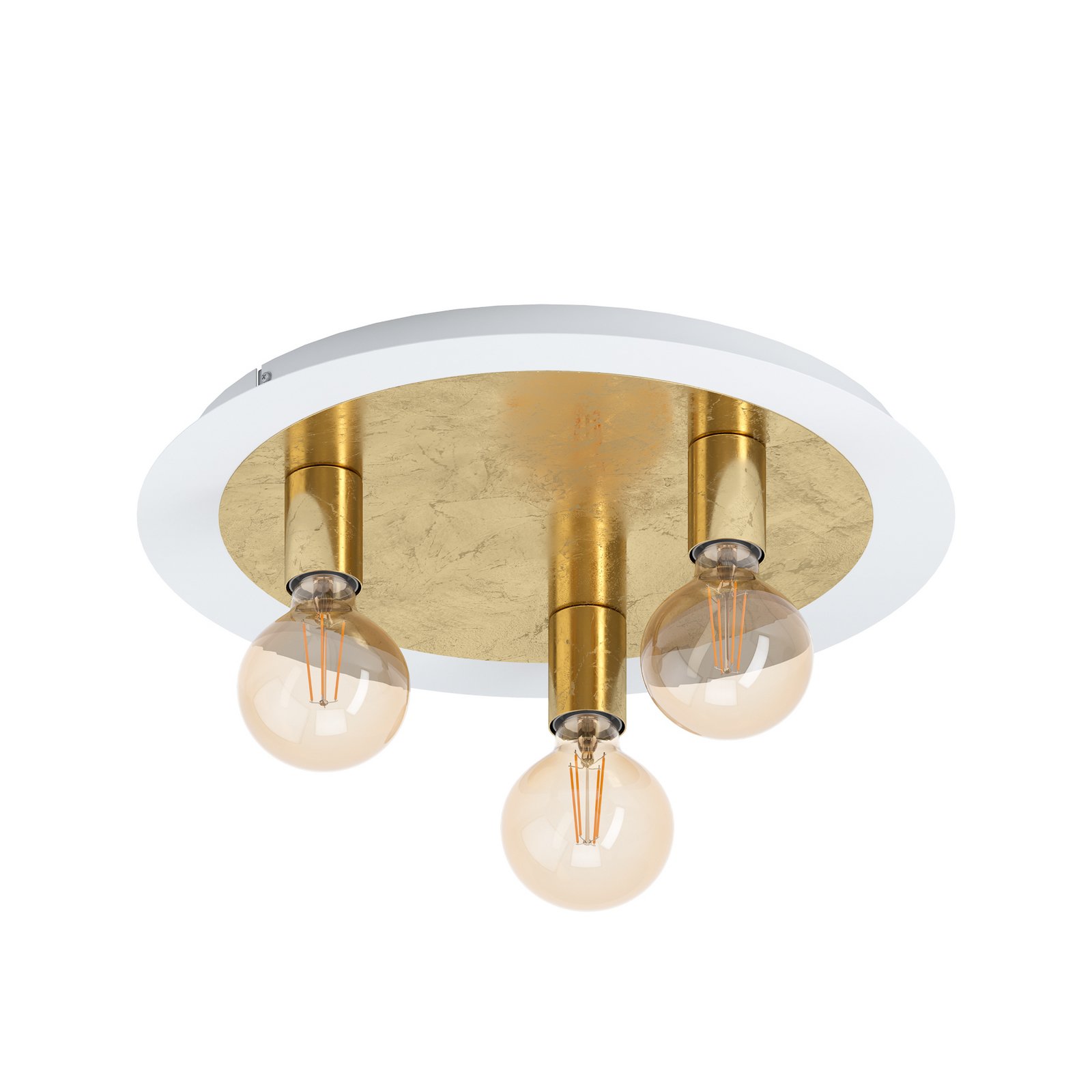 "Passano" 3 žibintų auksinis LED lubų šviestuvas