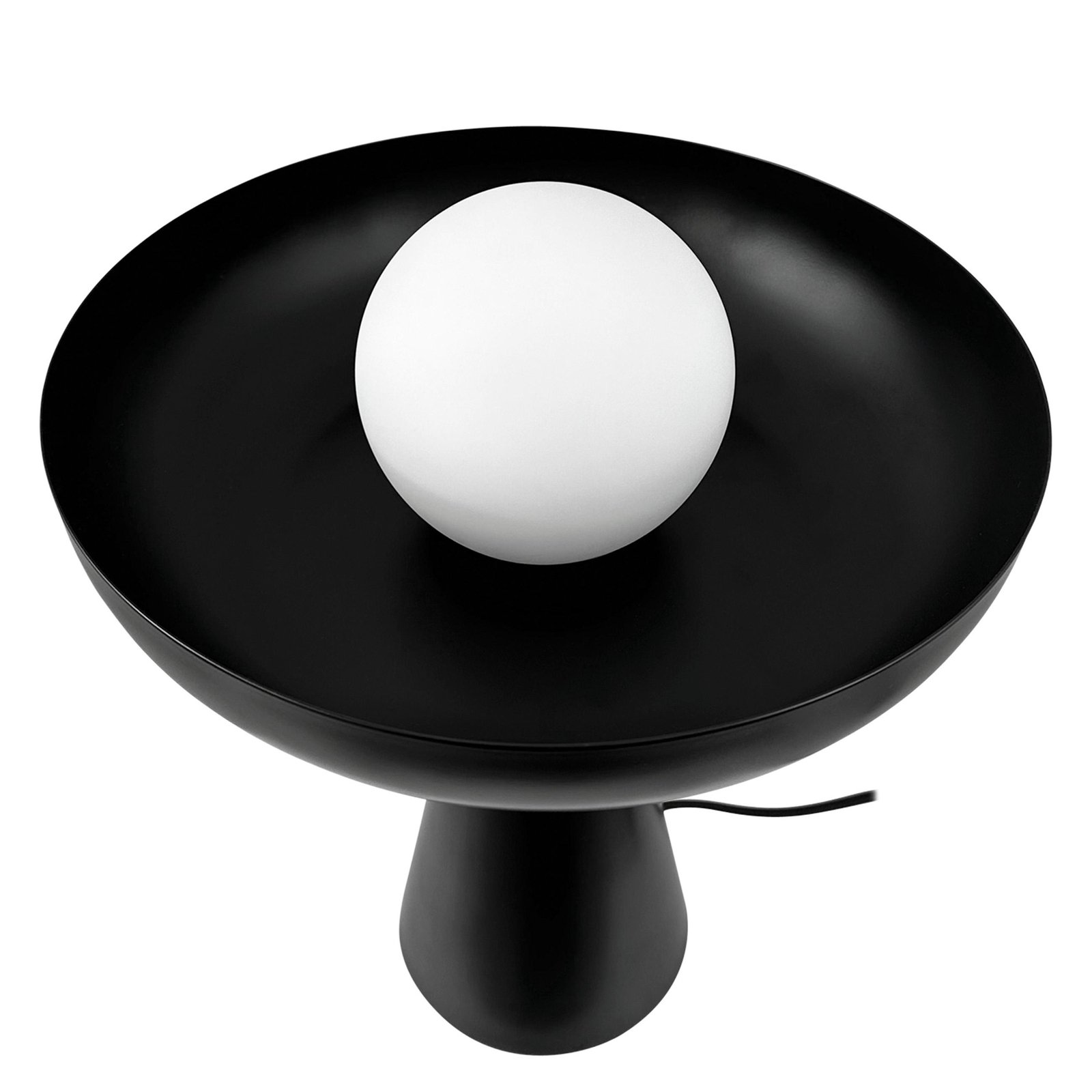 Dyberg Larsen lampe de table Ava, noir, métal, hauteur 35 cm