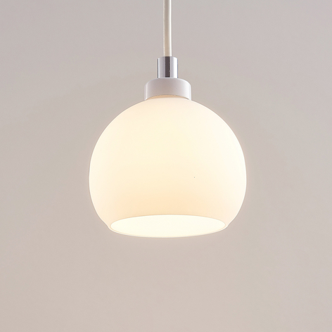 Suspension LED Kimi pour rail monophasé, nickel