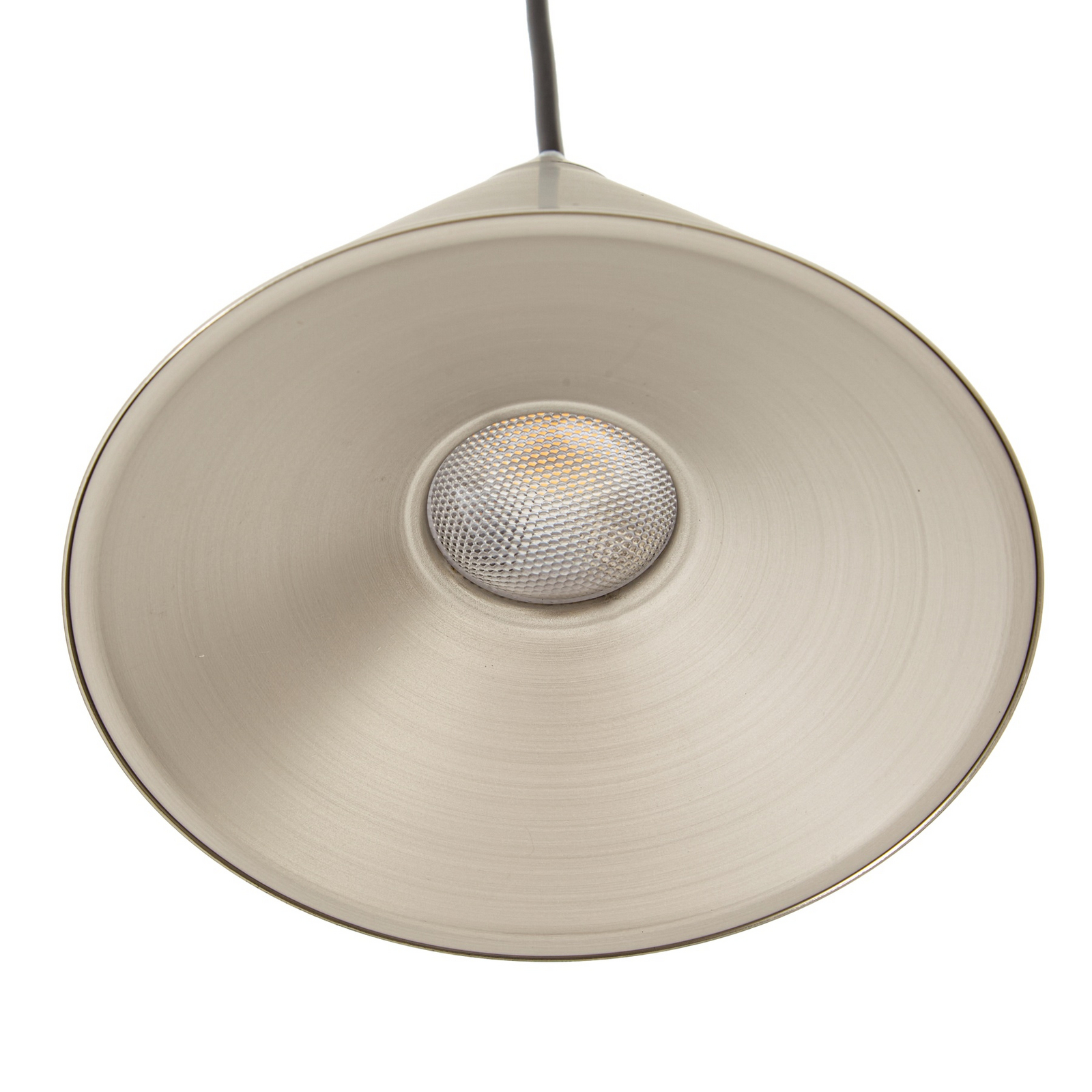Lampă suspendată LED Lucande Rhodes, cu 4 becuri, nichel, 82 cm Lampă suspendată LED Lucande Rhodes, cu 4 becuri, nichel, 82 cm