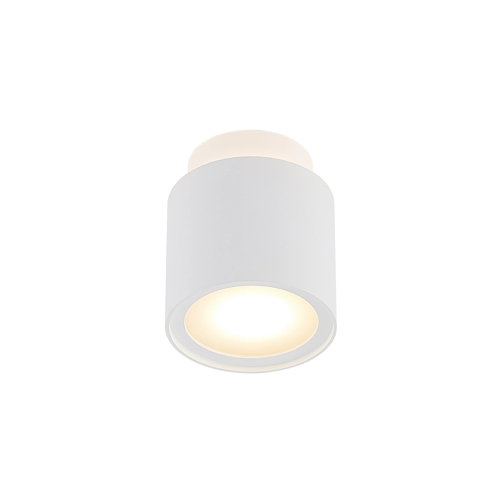 Arcchio plafonieră Walisa, Ø 10 cm, alb, dispersor, GU10