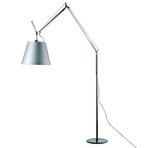 Tolomeo Mega Lampadaire avec Variateur Ø360 Gris Satin/Aluminium - Artemide