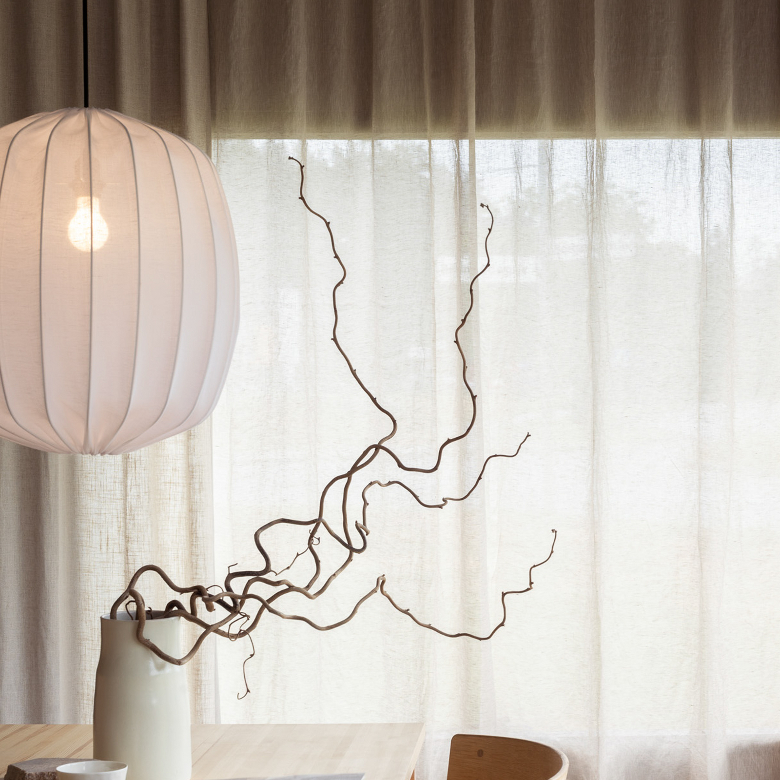 Prisma 45 Schirm Linen White - Watt & Veke