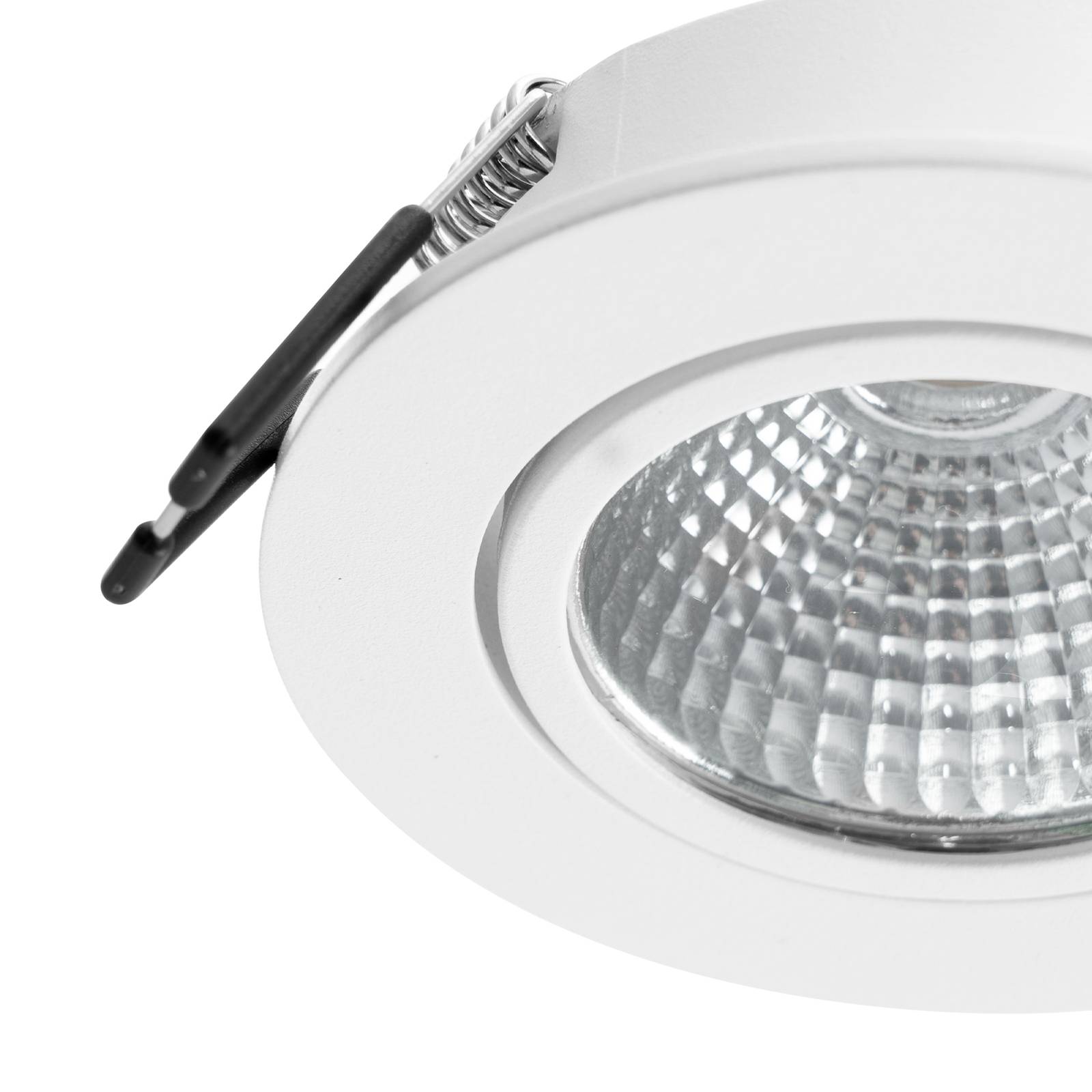 Arcchio LED downlight Zarik, biały, 4000K