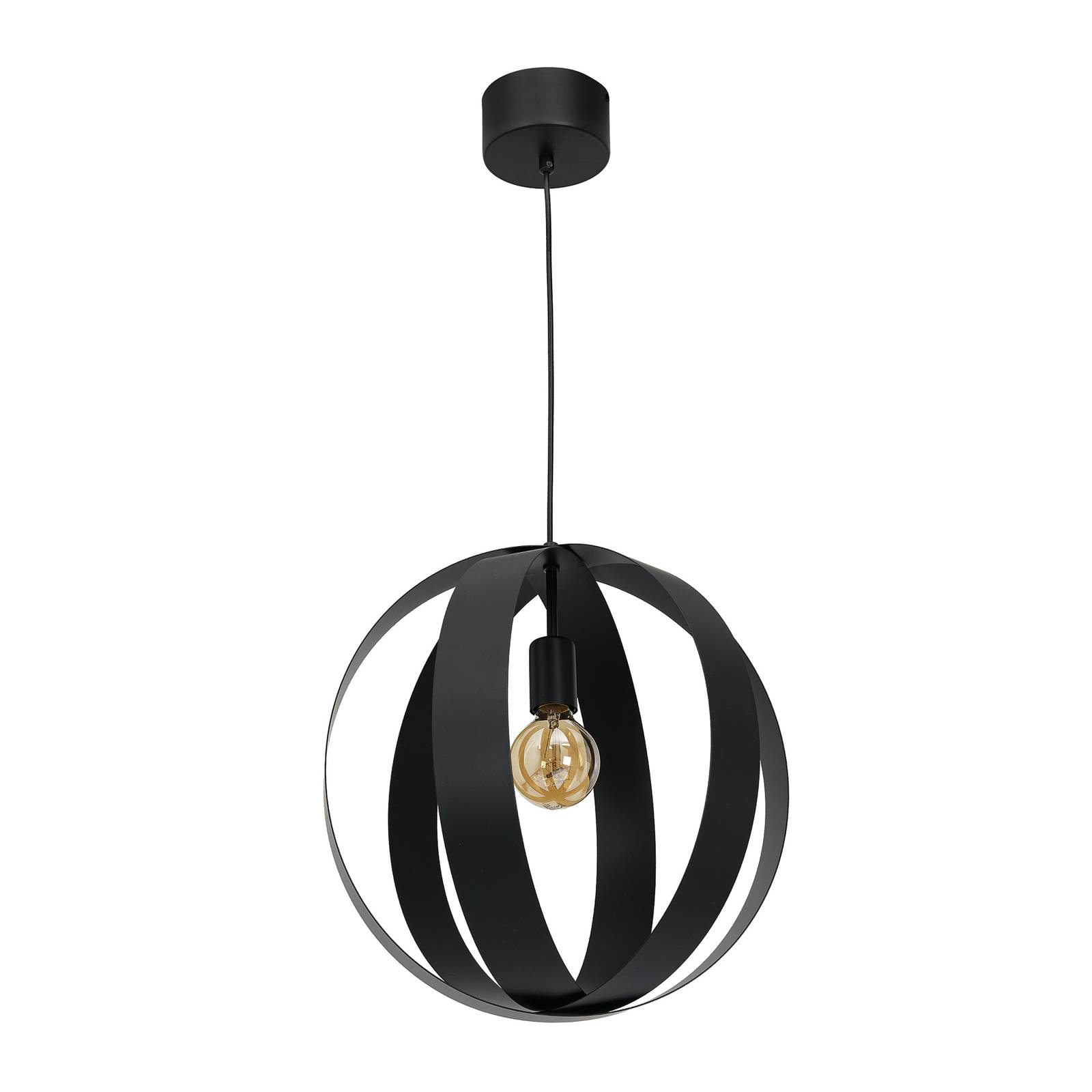 Hängeleuchte Soro in Schwarz, Durchmesser 38 cm