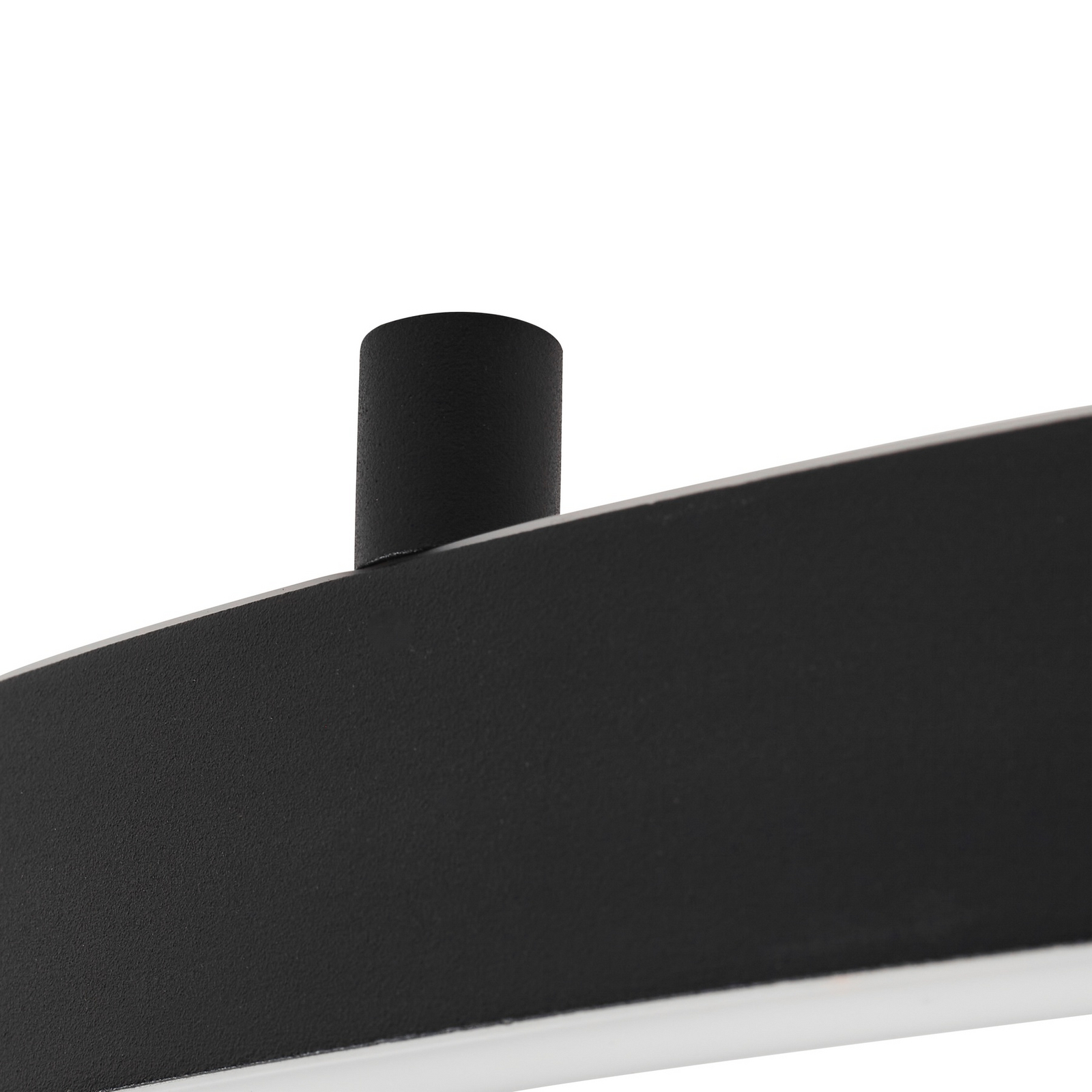 Candeeiro de teto LED inteligente Lucande Moise, preto, CCT, Tuya