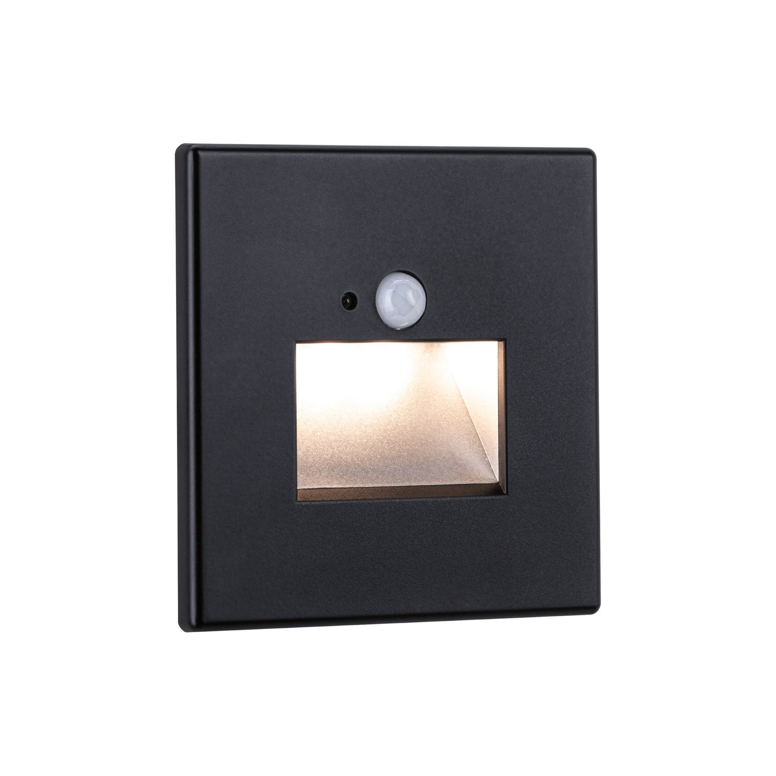 Paulmann LED-anduriga seina sisseehitatav lamp Edge Quadro must 8 cm