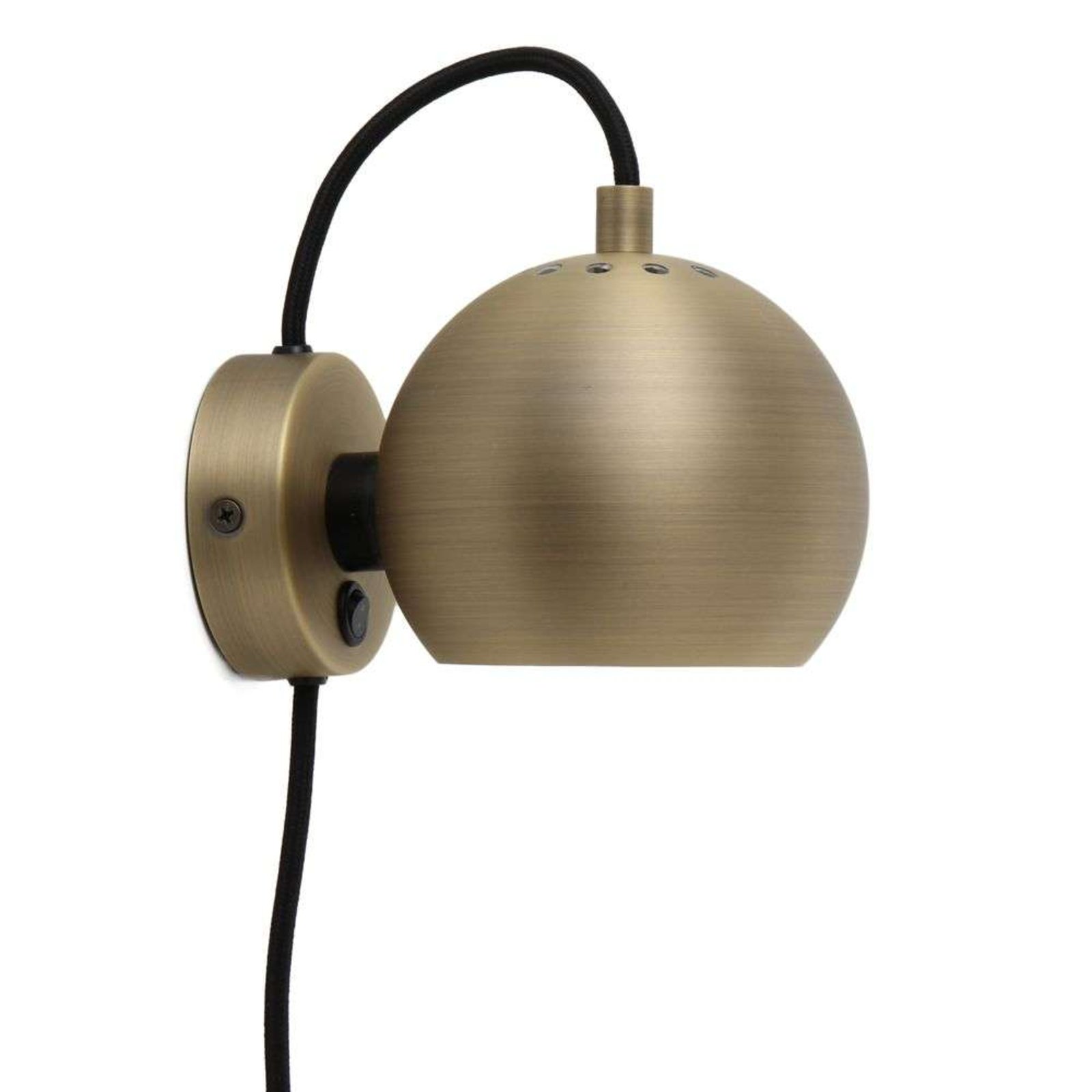 Ball Candeeiro de Parede Antique Brass - Frandsen