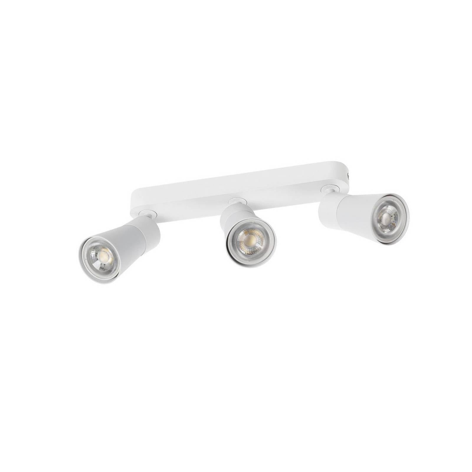 SLV Deckenlampe Puri 2.0 Cone, weiß, Länge 26 cm, 3-flg.
