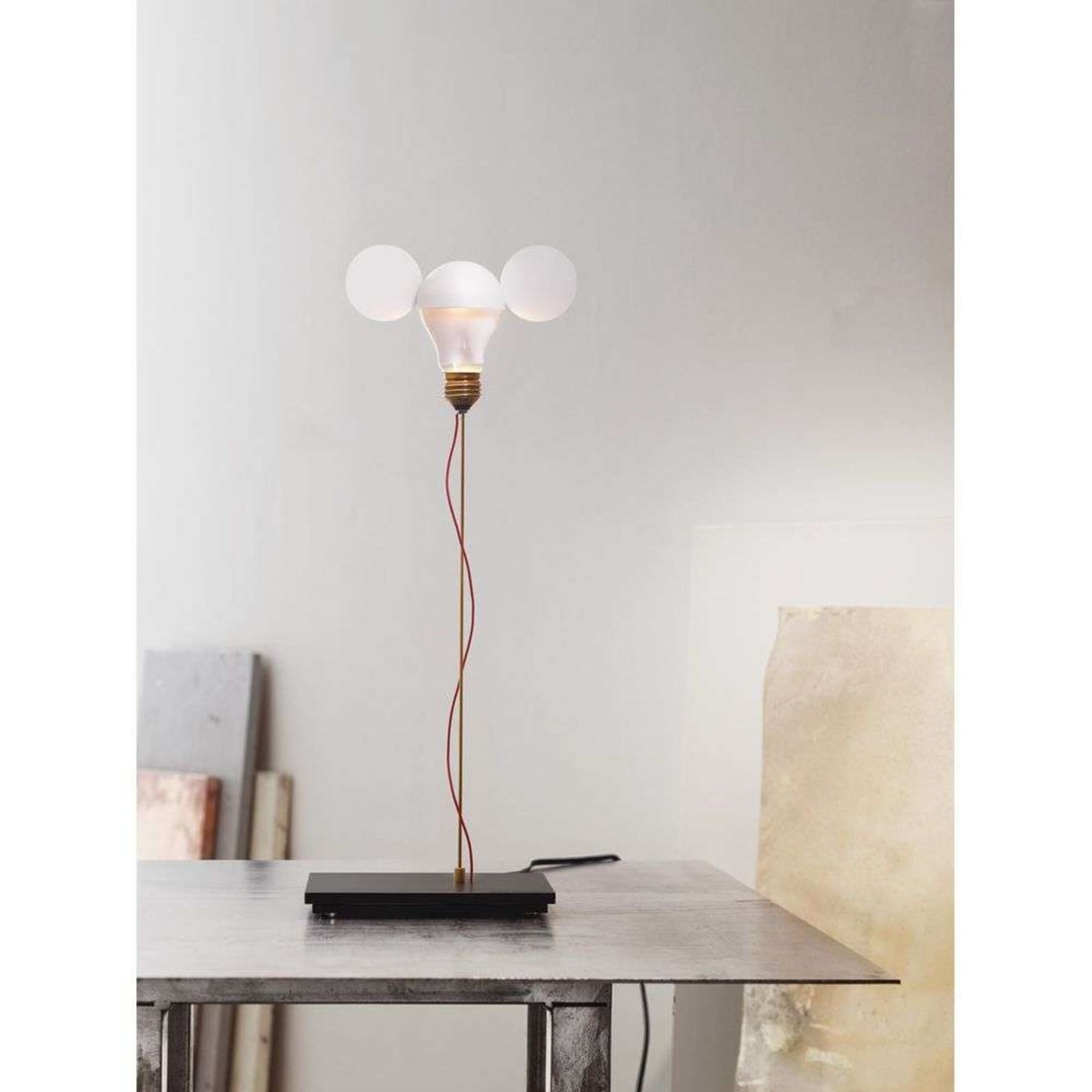 I Ricchi Poveri Toto Bordlampe White Ingo Maurer - Stue - Metal billede