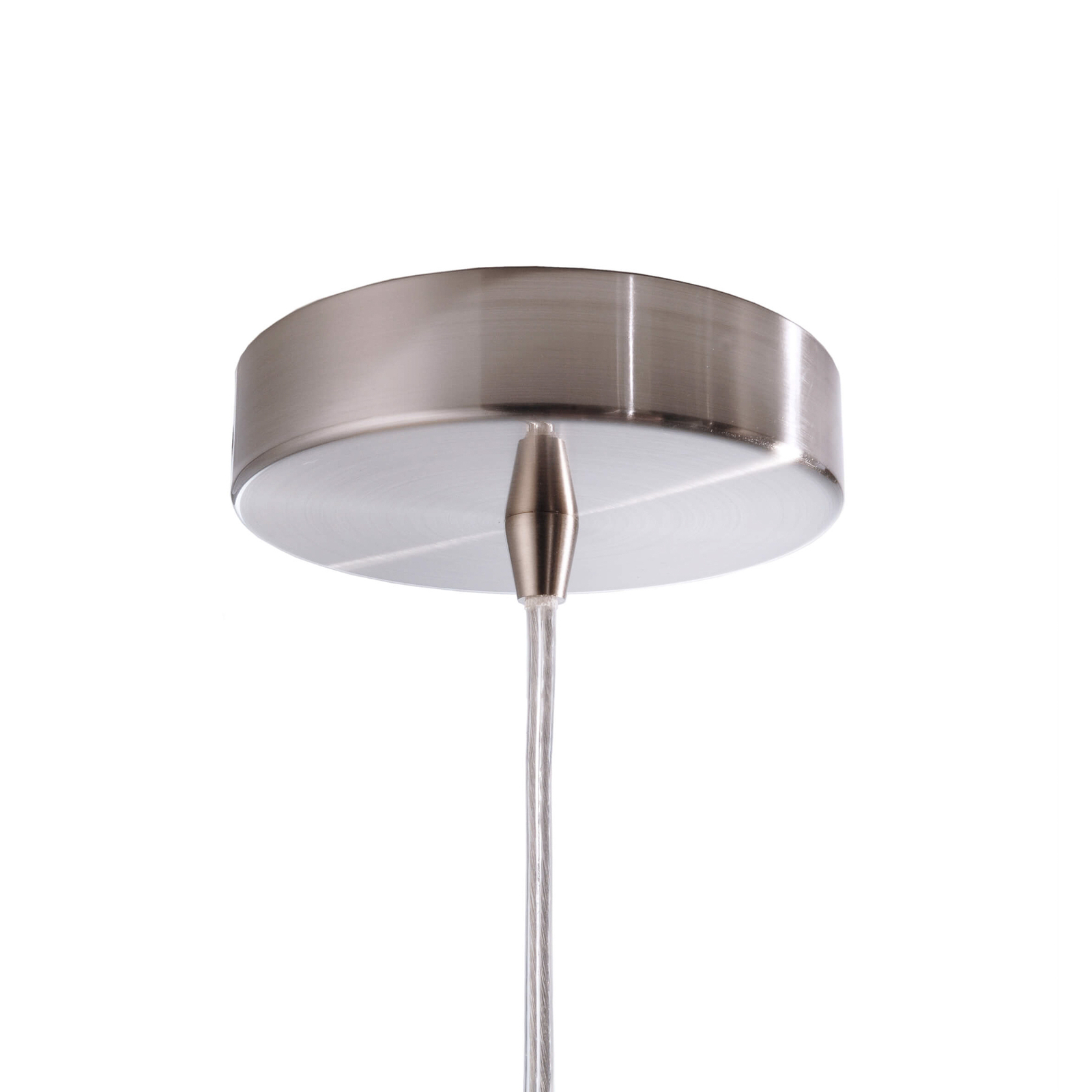 Hanglamp Bell als halfovaal in zilver