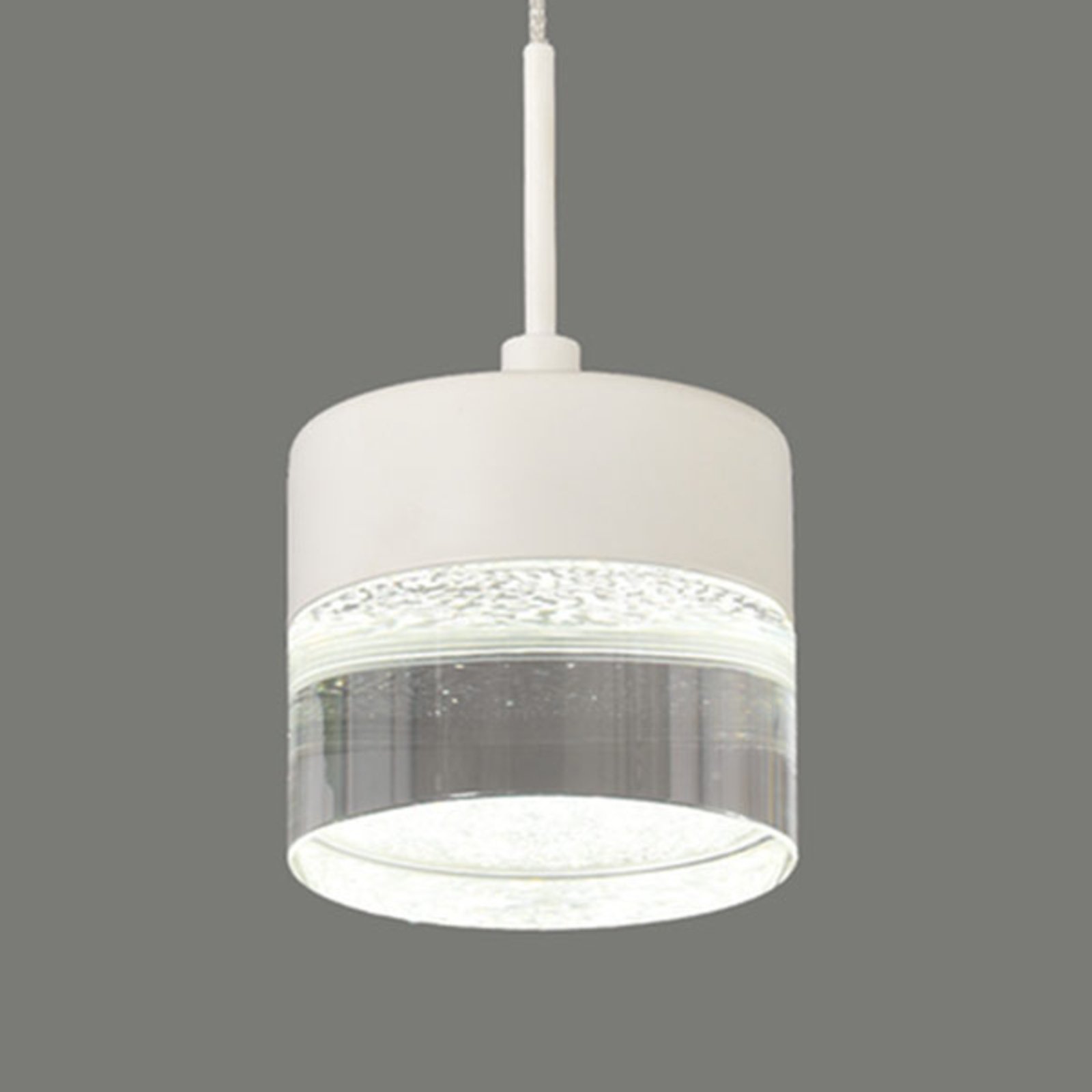 ACB ILUMINACIÓN Austral LED hanging light, for Living / Dining Room, aluminium, polycarbonate, 8 W, energy efficiency: A+, H: 8 cm