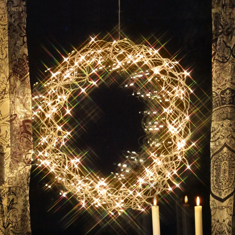 Dekoracyjny wieniec LED Curly
