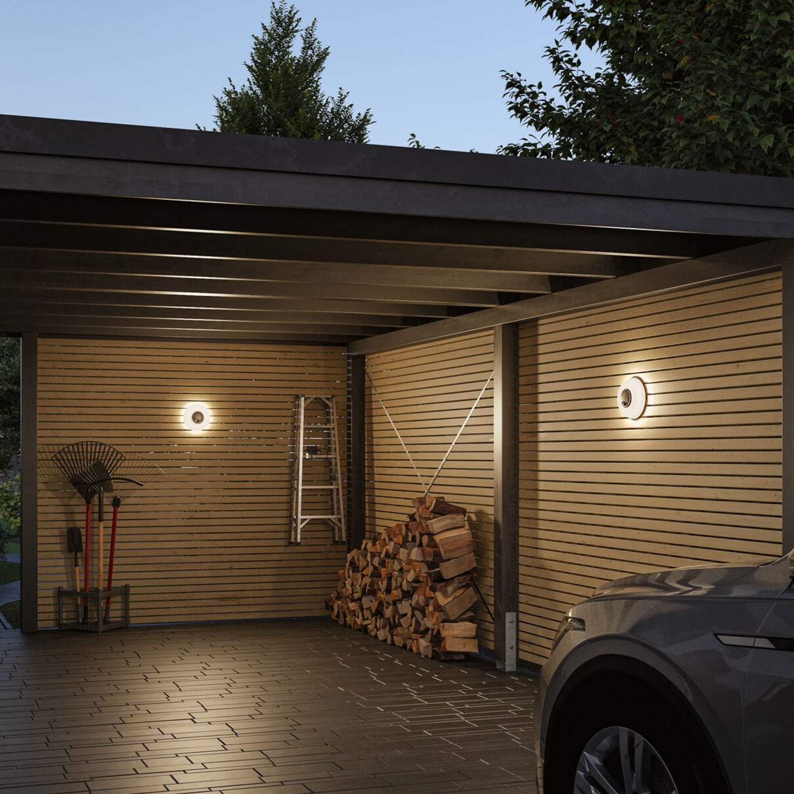 Paulmann LED sienas lampa „Aureva”, antracīta krāsā, sensors Ø 22 cm CCT Paulmann LED sienas lampa „Aureva”, antracīta krāsā, sensors Ø 22 cm CCT