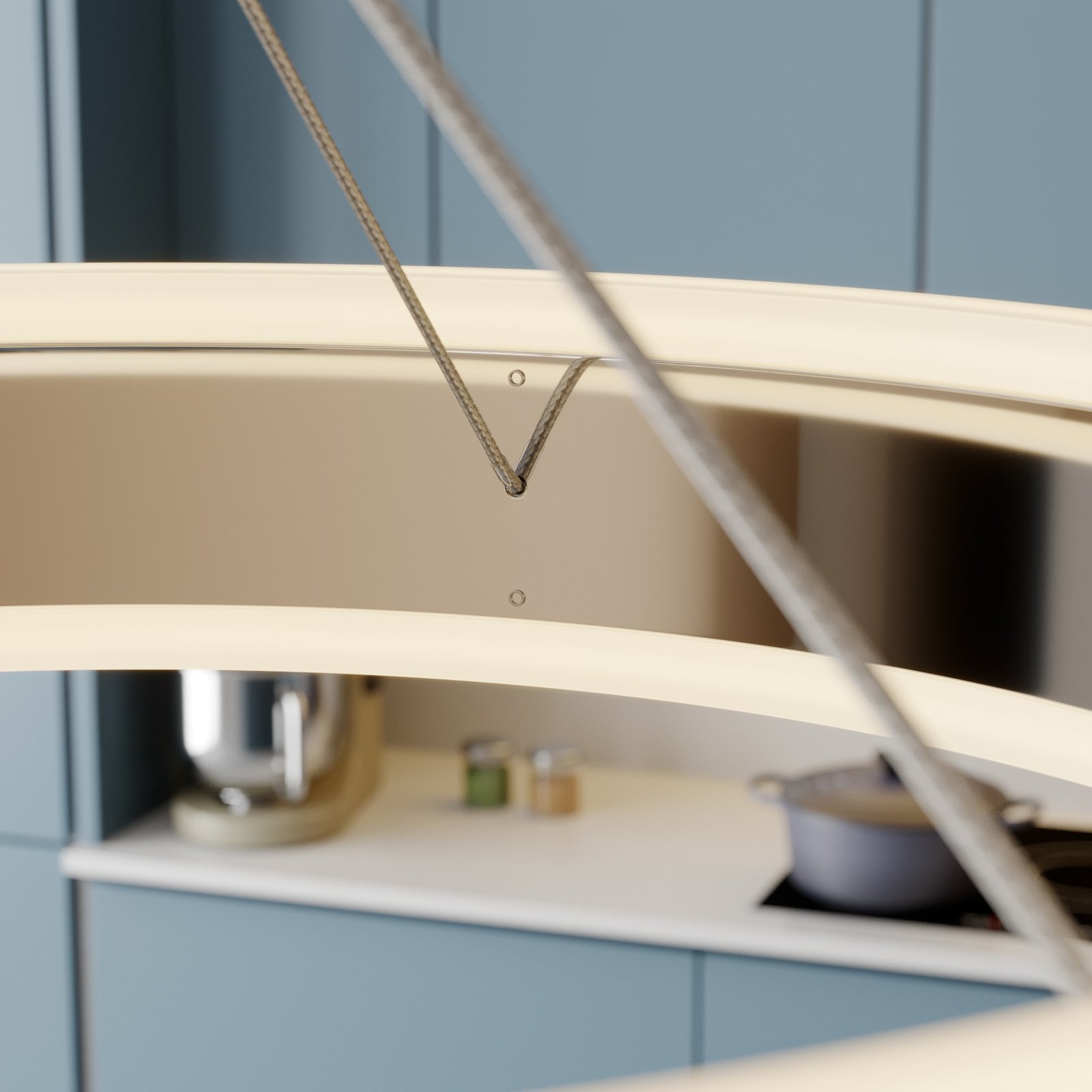 Lyani Hanglamp L115 Chrome/White - Lucande