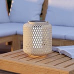 LED lantern Marliano, light wood, wood