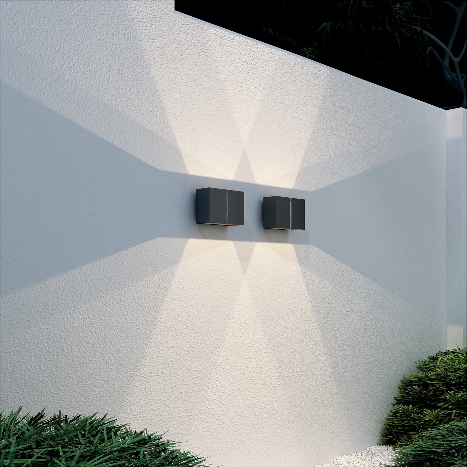 Ask Candeeiro de Parede Exterior Black - Loom Design
