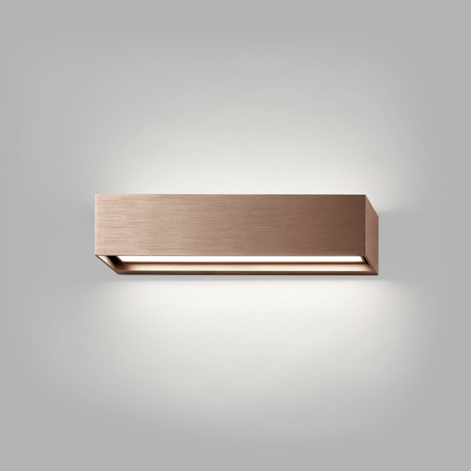 Linea W2 LED-Wandlampe rosegold 30cm CCT, IP54 - Light-Point