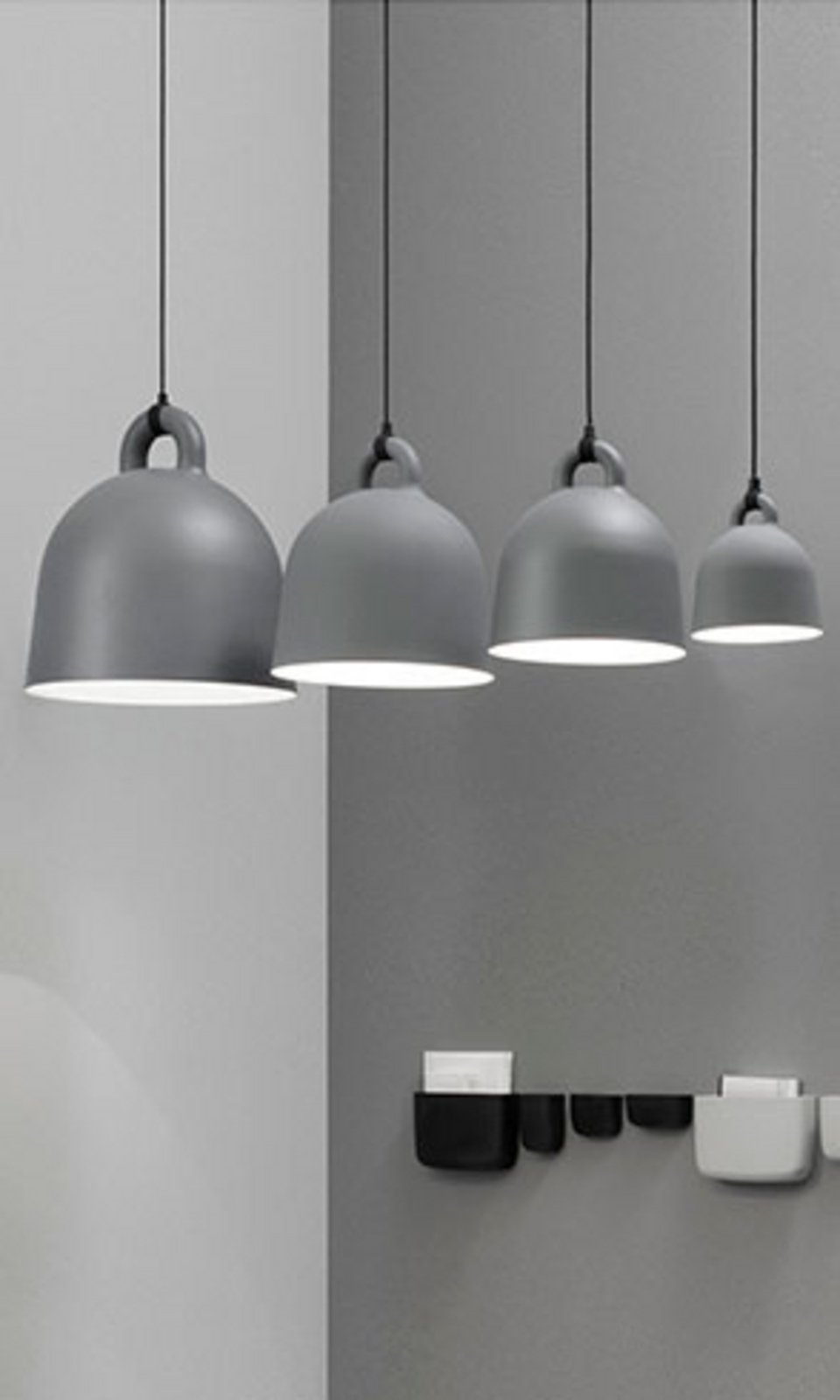 Bell Lampada a Sospensione Piccolo Grigio - Normann Copenhagen